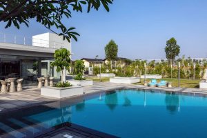 Gated community with luxury amenities