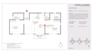 Godrej Ananda - Floor Plans 2BHK 1