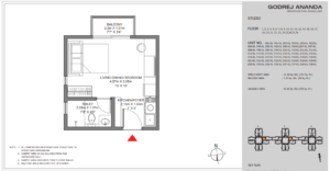 studio flat for sale in Godrej Ananda