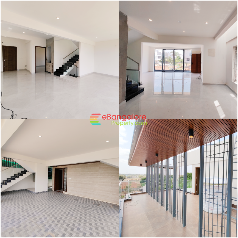 Hennur Main Road– 5BHK Triplex Villa In a Gated Community with Amenities For Sale- North Facing Site